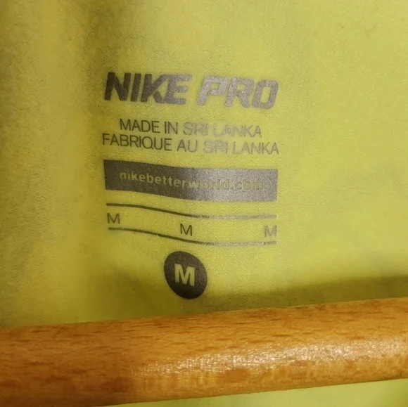 Nike Pro | Pastel Yellow & Blue Abstract Print Half Zip Pullover Top Size Medium - Picture 3 of 5